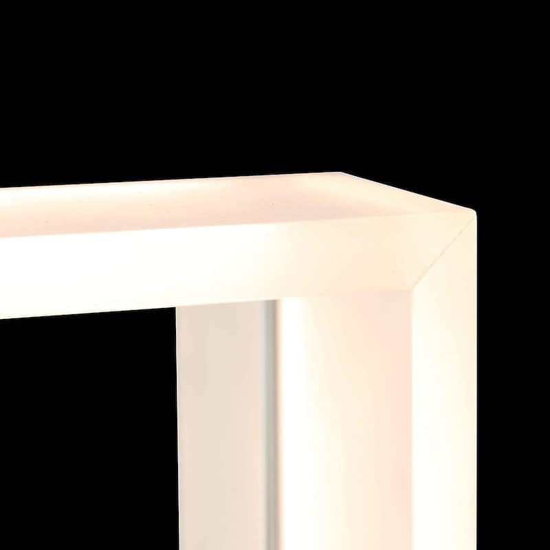 Dyconn Faucet Solar Horizontal/Vertical LED Bathroom Vanity Mirror - White/Silver