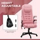 preview thumbnail 4 of 7, HOMCOM High Back Vibration Massage Office Chair with 6 Vibration Points, Heated Reclining PU Leather Computer Chair