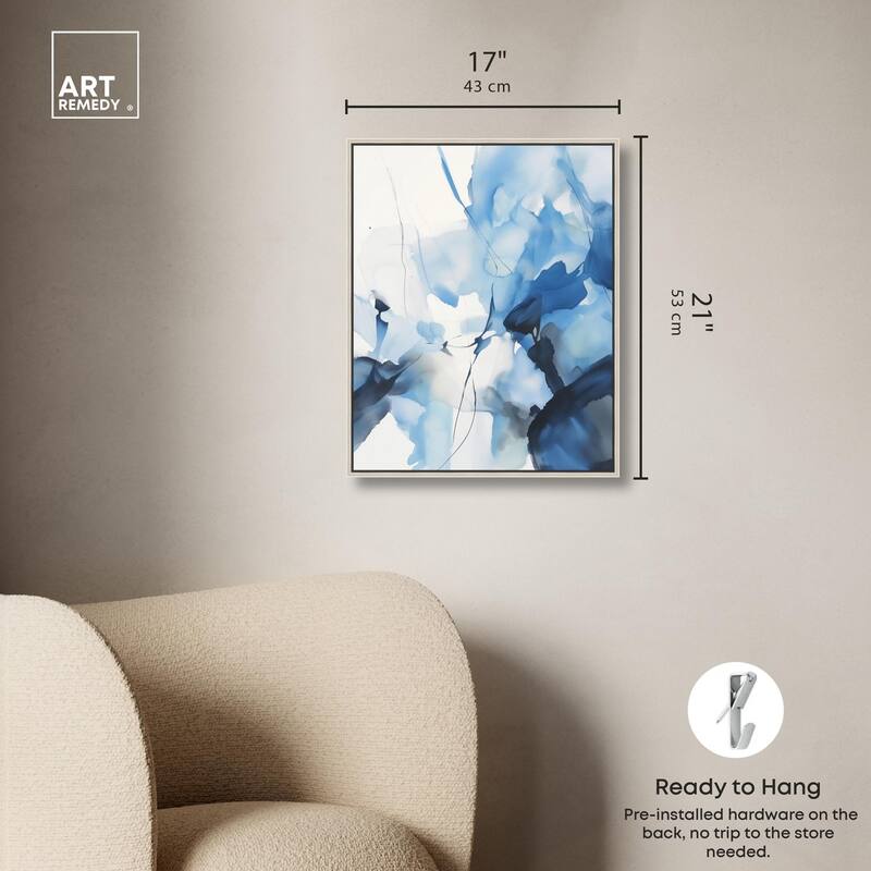 Fleur Bleue II Canvas by Art Remedy