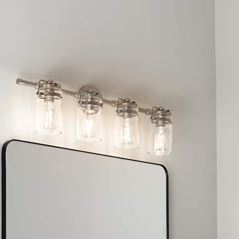 Kichler Lighting Brinley Collection 4-light Brushed Nickel Bath/Vanity Light