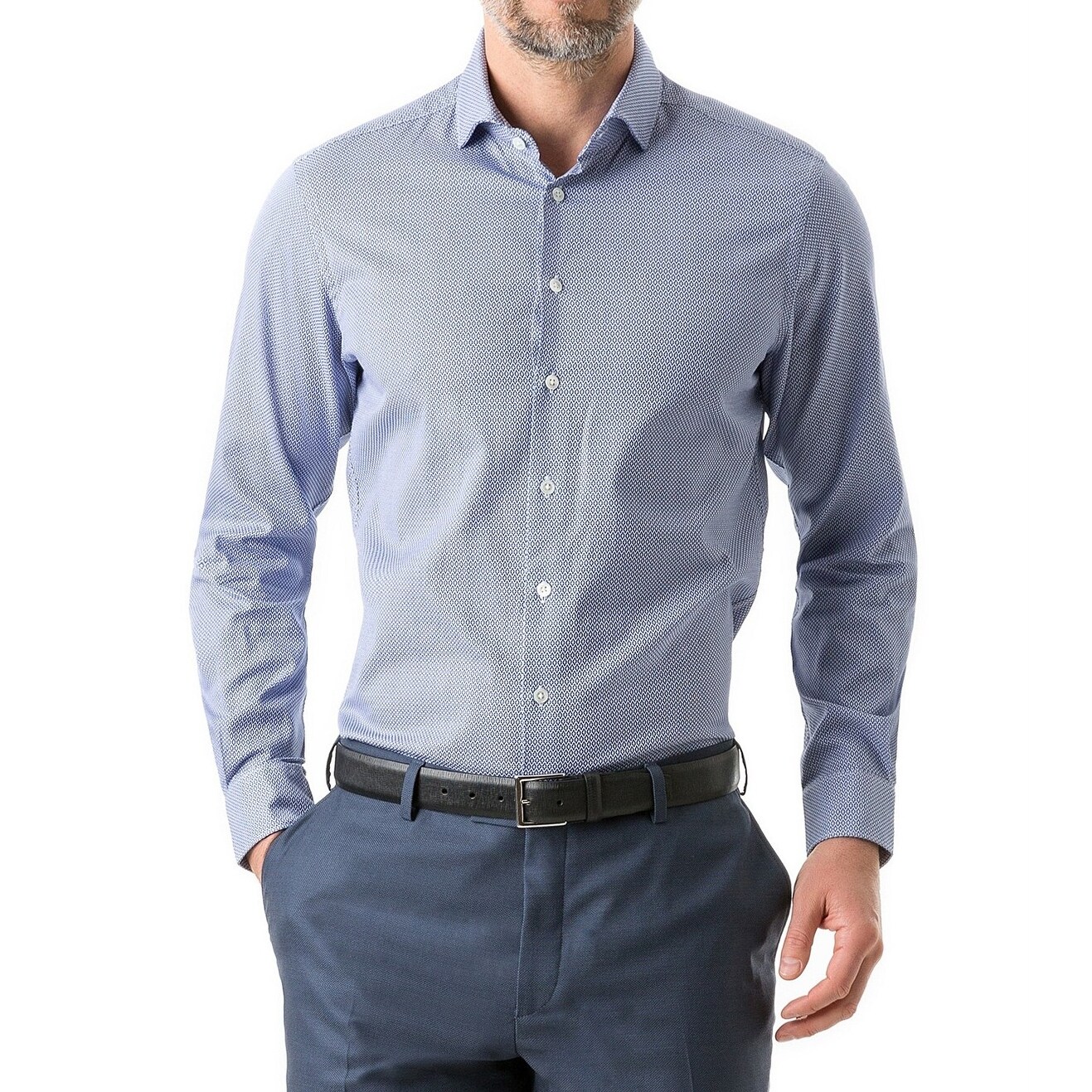 Shop Rodd Gunn Mens Shirt Blue Size Xl Westminster Sports Fit