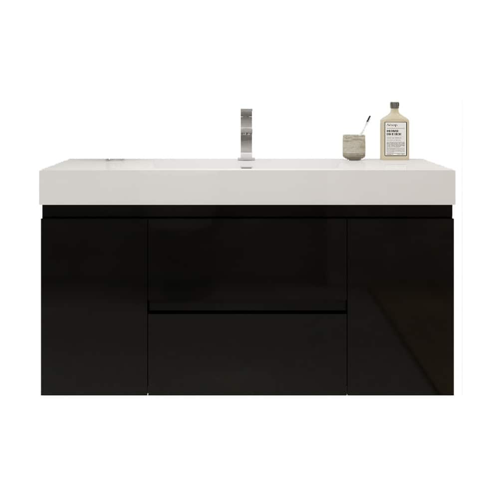Baillie 48'' Wall-Mounted Vanity with Reinforced Acrylic Sink