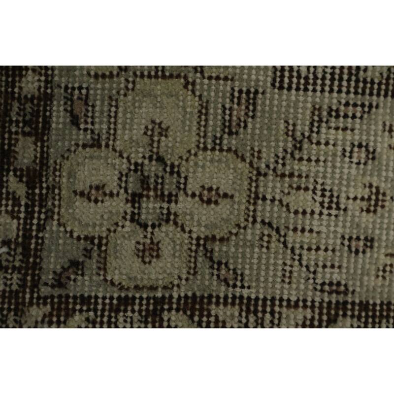 Hand Knotted Oriental 100% Wool Carpet Transitional Floral Beige & Ivories Anatolian Area Rug - 9' 2'' X 5' 8''