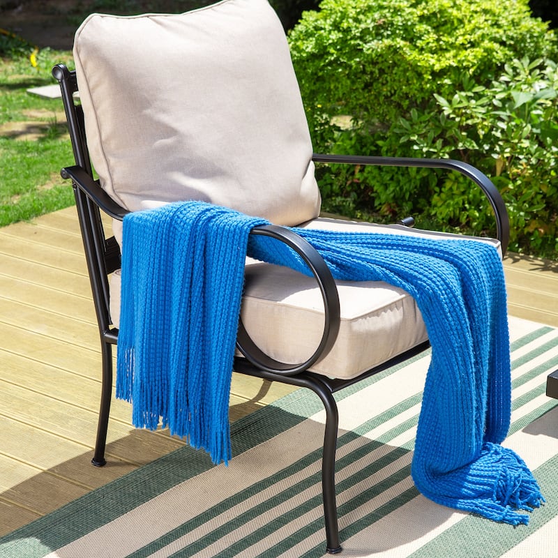 MAISON ARTS 5/7-Seat Patio Conversation Set with 3-Seat Sofa, 2/4 Single Chairs, 2-Seat Sofa and 1 Coffee Table