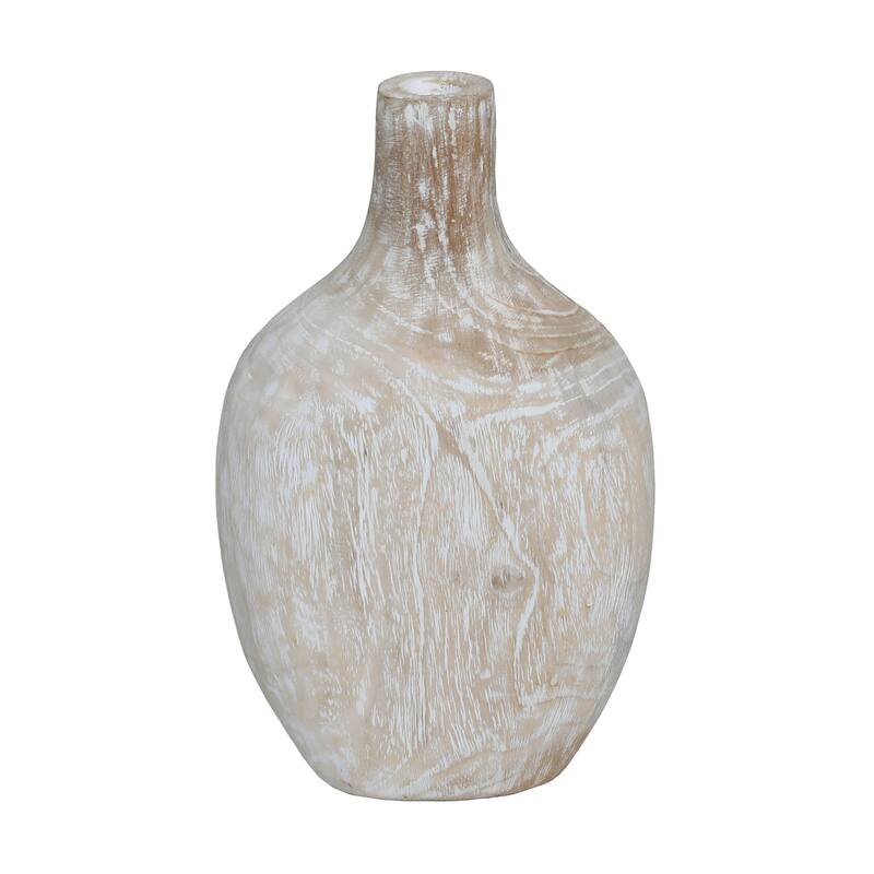 Coveview Vase, Antique White with Natural Tones