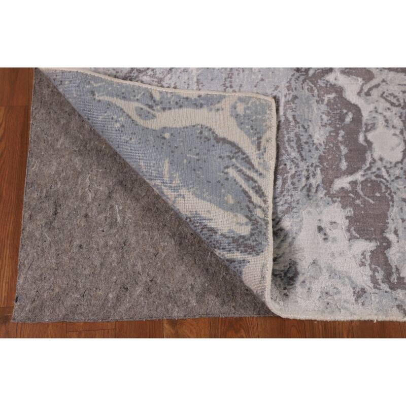 All-Over Modern Abstract Oriental Area Rug Hand-Knotted Wool Carpet - 5'4"x 7'4"