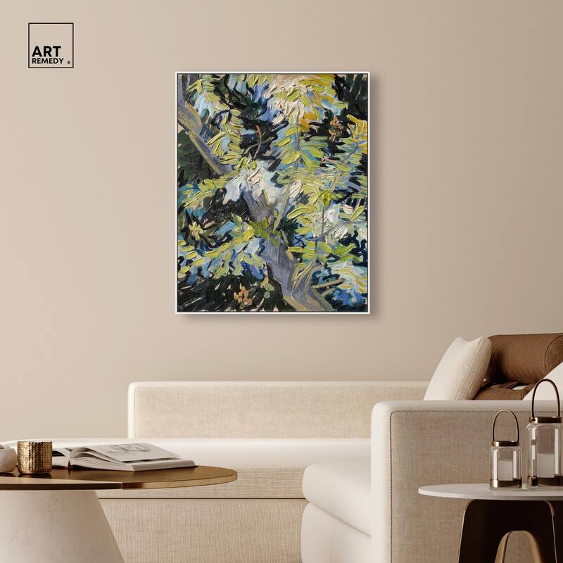 Blossoming Acacia Branches 1890 Canvas by Art Remedy