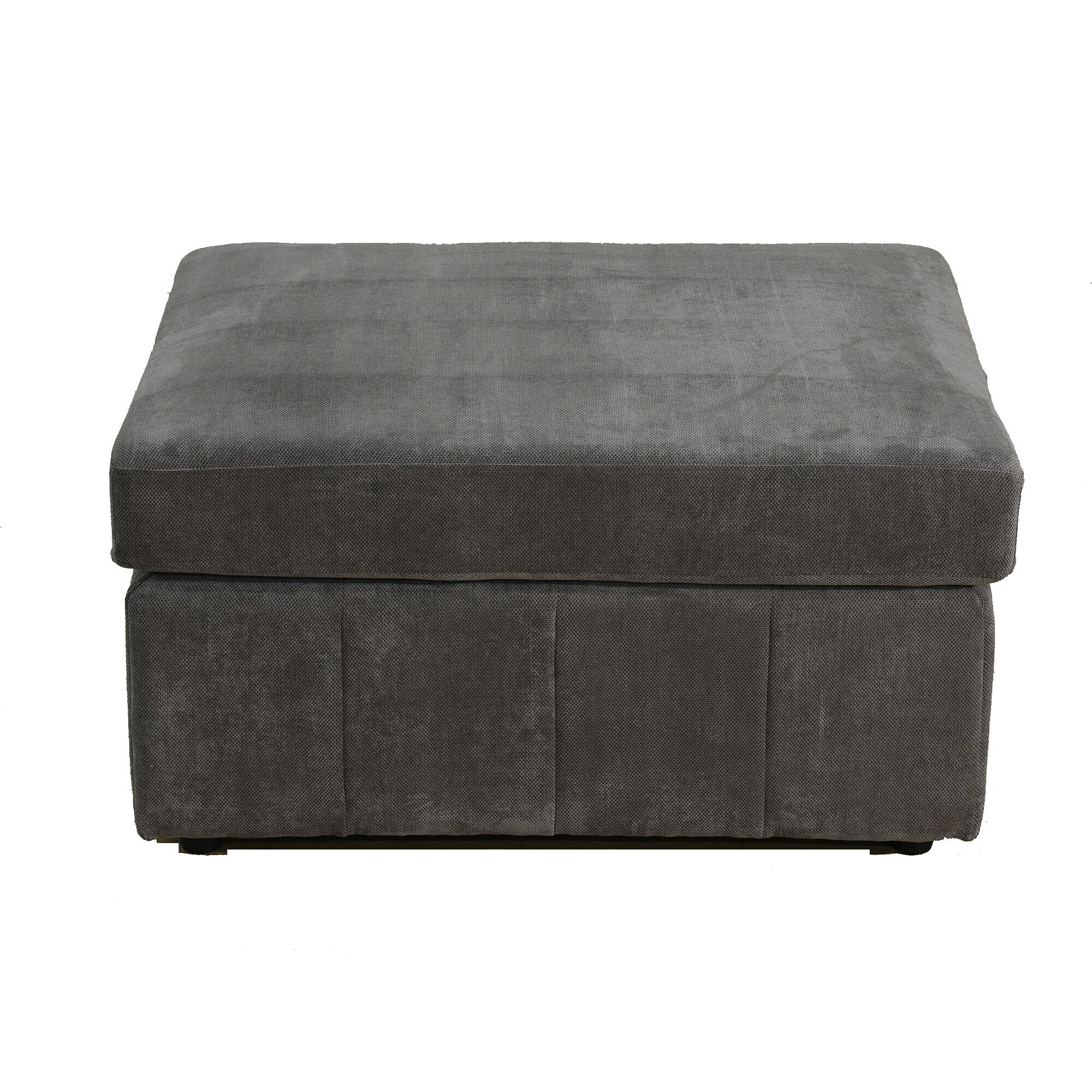 Grey microfiber ottoman discount