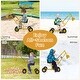 preview thumbnail 9 of 20, Gymax Sand Digger for Kids w/2-Handed Controls Flexible Shovel