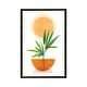 preview thumbnail 10 of 13, iCanvas "Abstract Happiness" by Modern Tropical Framed Charcoal - 26x18