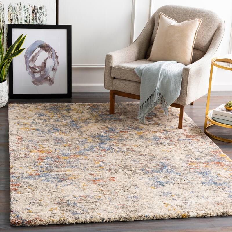 Artistic Weavers Nickie Plush Abstract Area Rug - 6'7" x 9'6" - Brown