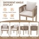 preview thumbnail 4 of 11, Outdoor Dining Set 7-Piece Acacia Wood Rope-Woven Arm Chairs with Extendable Dining Table