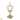 Crystal Bead Crown Decor Centerpiece Accent Piece Tabletop with Mirror Stand