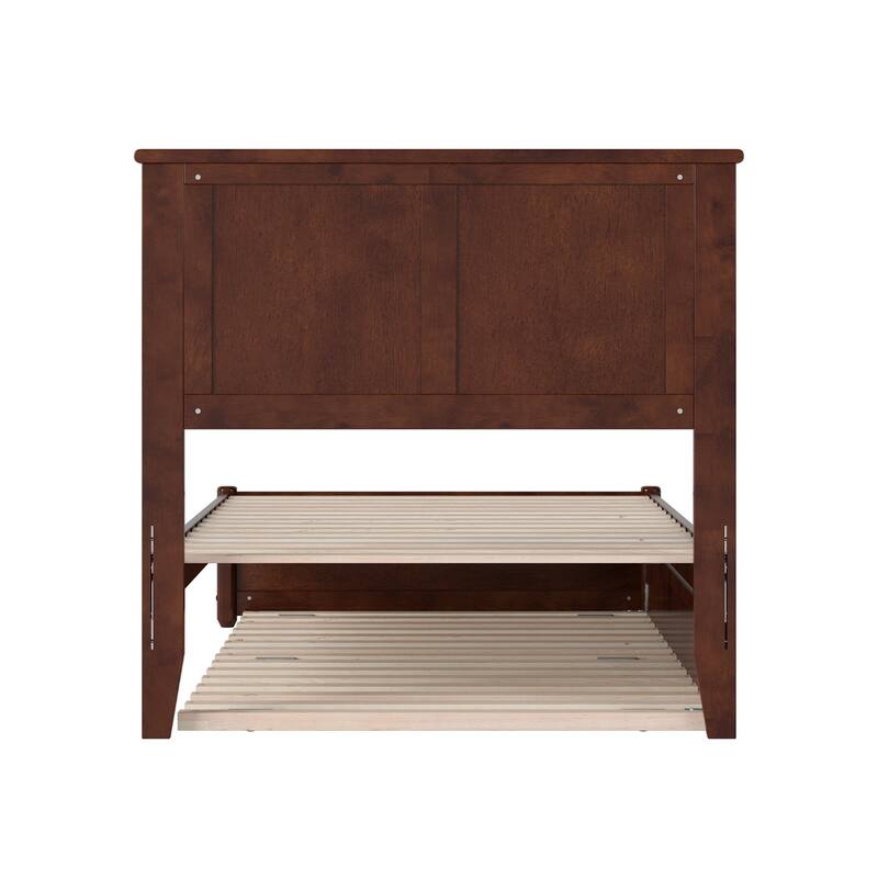Felicity Platform Bed with Panel Footboard and Twin XL Trundle
