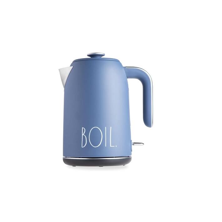 Rae Dunn Electric Hot Water Kettle - Stainless Steel, Swivel Base-Dry Protection, Easy Pour Pitcher, 1.7 Liters - Navy