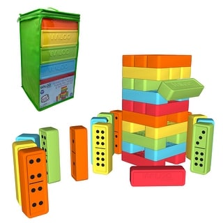Waloo Sports Jumbo Reversible Tumbling Tower & Dominoes Set