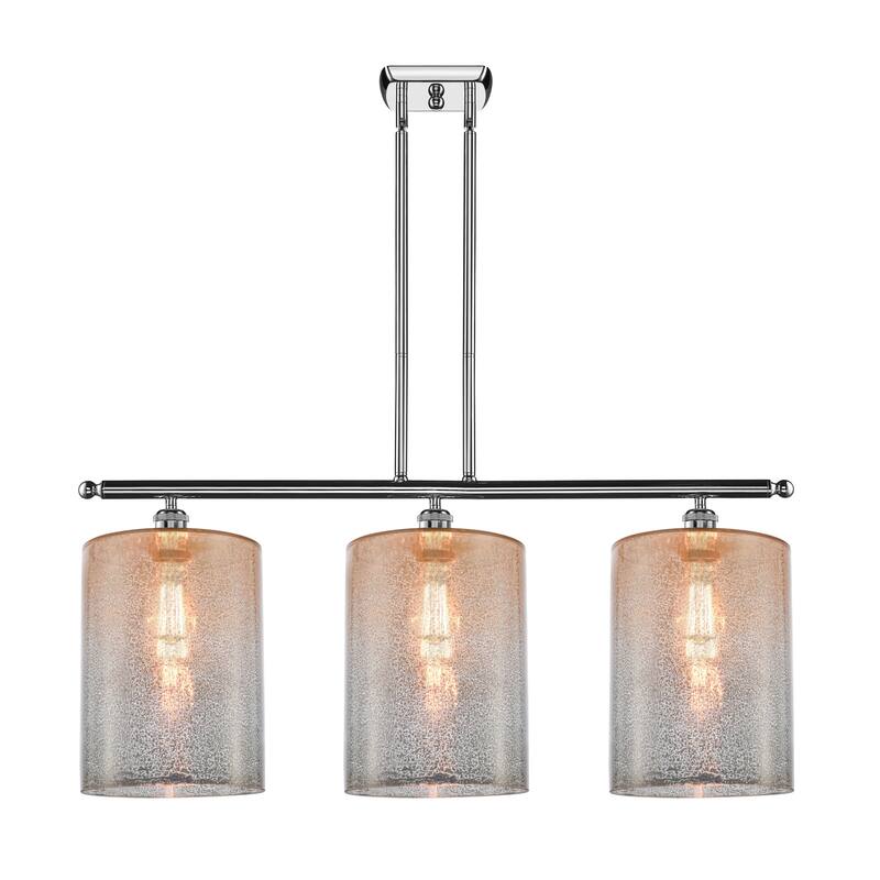 Innovations Lighting 516-3I-10-36-L Cobbleskill Linear Cobbleskill 3 - Polished Chrome / Mercury