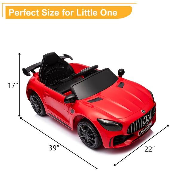 Leadzm Dual Drive 12V 4.5Ah With 2.4G Remote Control Mercedes-Benz Sports Car Red