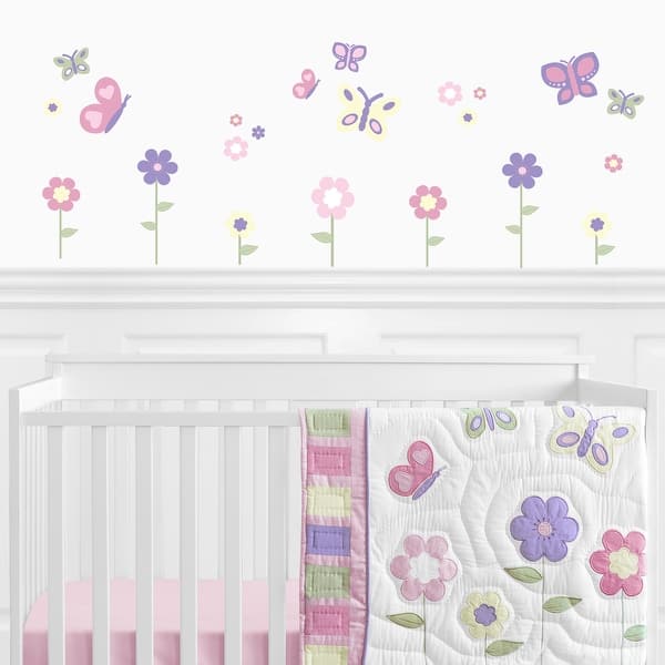 Shop Sweet Jojo Designs Pink And Purple Butterfly Peel And Stick