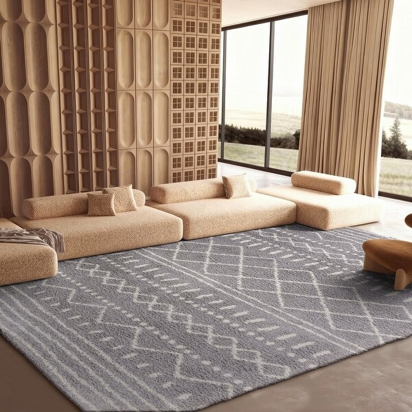 SAFAVIEH Arizona Shag Lotta Moroccan 1.2-inch Thick Rug - On Sale