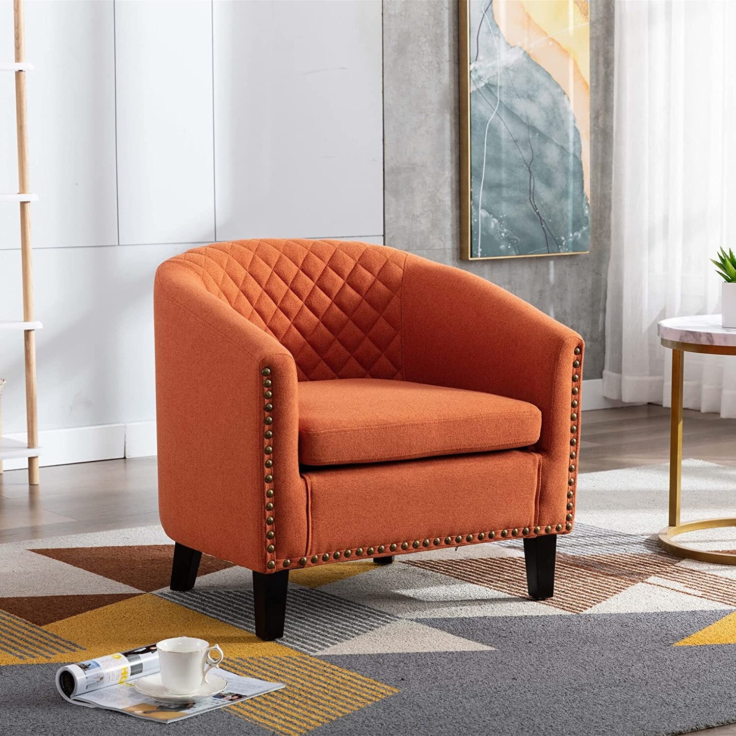 Home goods shop barrel chairs