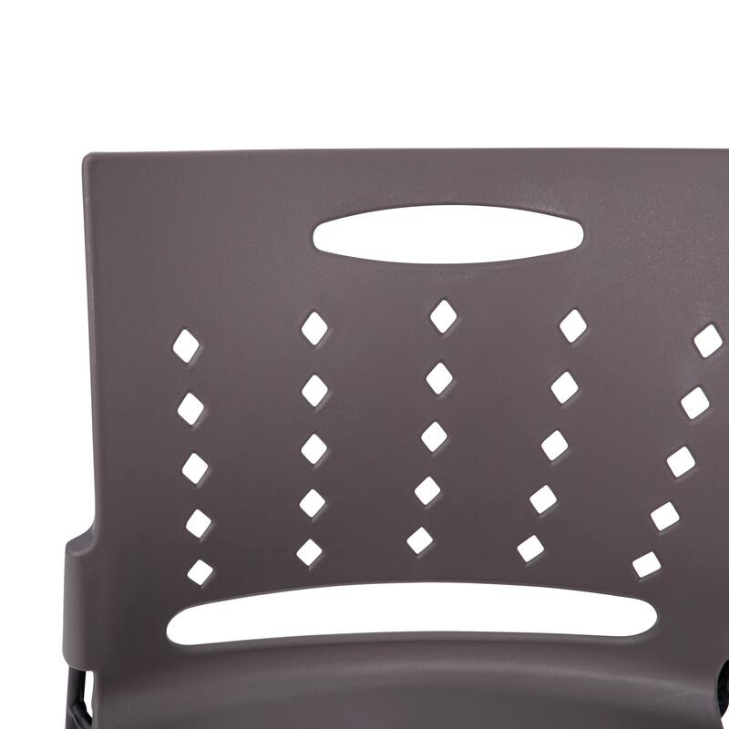881 lb. Capacity Sled Base Stack Chair with Carry Handle and Air-Vent Back