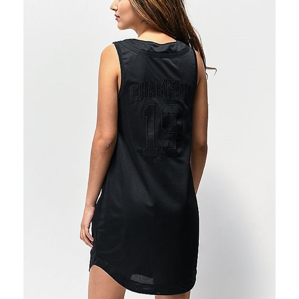 black jersey dress sleeveless