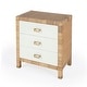 preview thumbnail 2 of 7, Corfu 3 Drawer Natural Raffia Chest