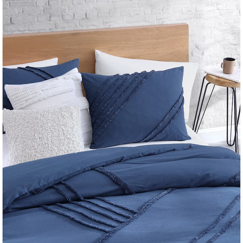DKNY Chenille Block 3-pc Comforter Set