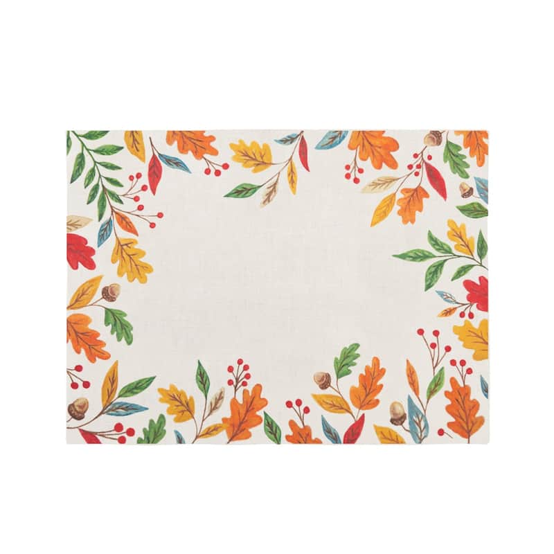 Harvest Leaves Placemat Set 6