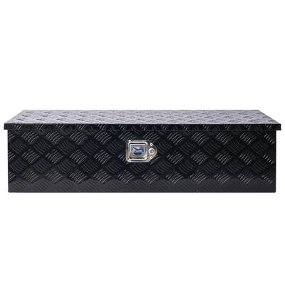39 Inch Tool Box Outdoor Trailer Pickup Tool Storage w/Lock Keys,Black