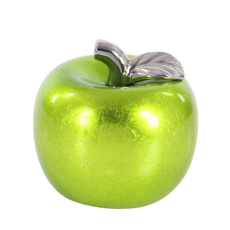 Copper Grove Kitty Red Ceramic Pear and Apple (Set of 2)