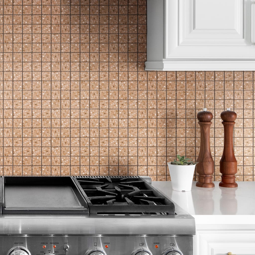 Merola Tile Riviera Taco Rojizo 1-5/8" x 1-5/8" Porcelain Floor and Wall Tile - Case (25 Tiles)