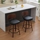 preview thumbnail 77 of 84, PU Leather Counter Height Bar Stools Set of 3/2