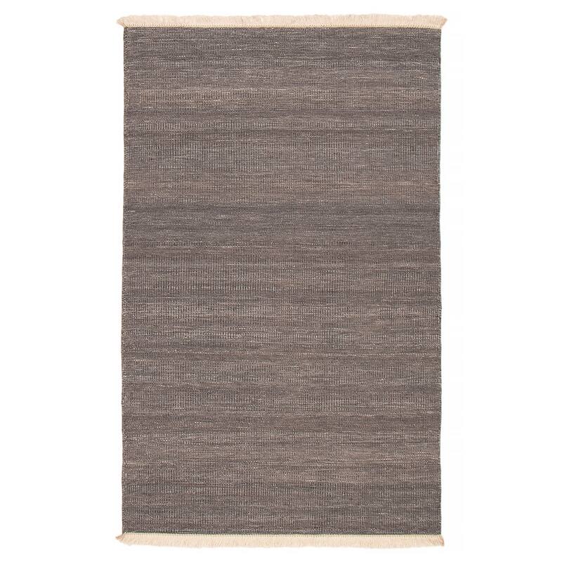 Boho Grey Kilim 5'1" x 8'2" - 5'1 x 8'2 - Dark Grey - 5'1 x 8'2