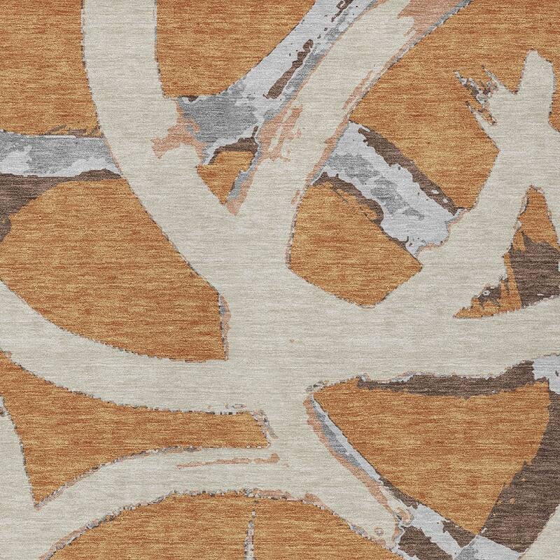HomeRoots Abstract Transitional Rectangle Outdoor Rug