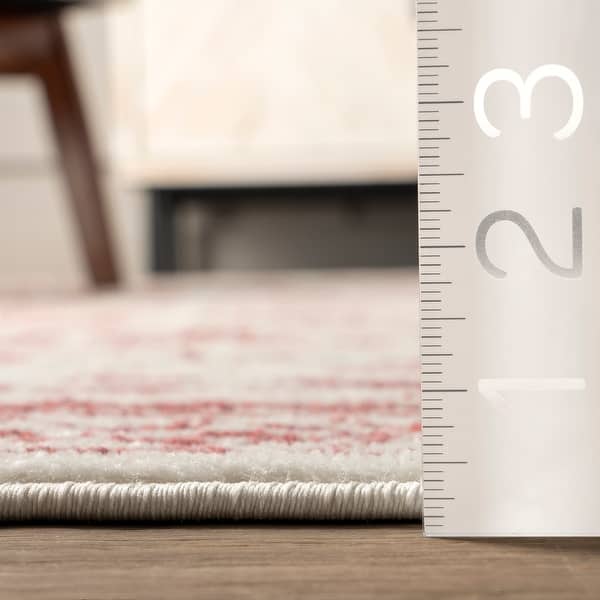 dimension image slide 3 of 8, Nuloom Wren Traditional Faded Area Rug
