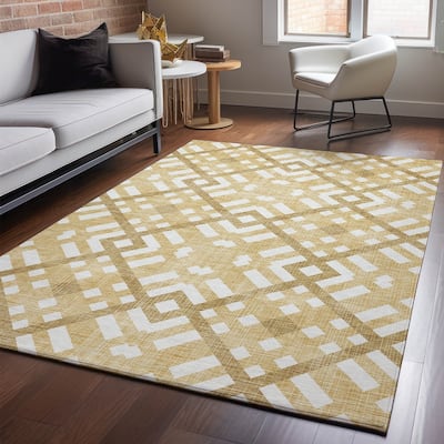 Premium Washable Super Soft Contemporary Geo Mayfield Rug
