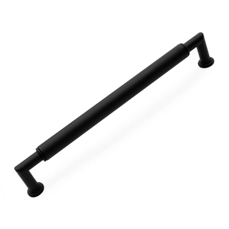 RK International Cylinder 8 Inch Center to Center Handle Cabinet Pull - Black