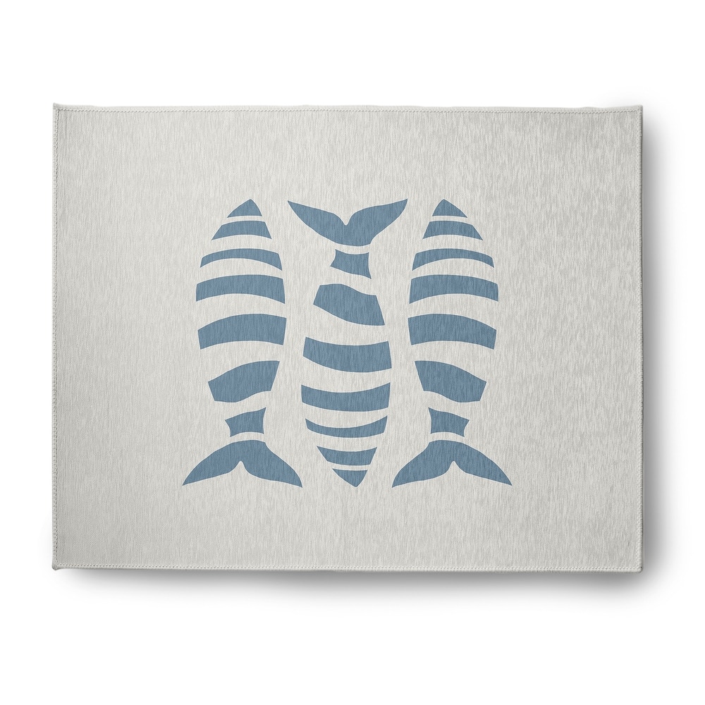 Puzzle Fish Nautical Indoor/Outdoor Rug