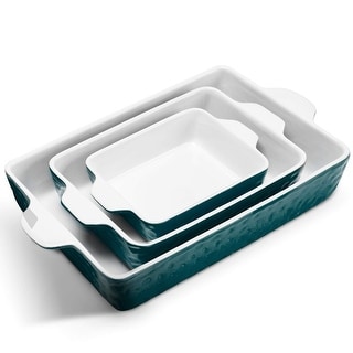 S-M-L Casserole Dish Set, Ceramic Baking Dish Set, Deep Lasagna Pan ...
