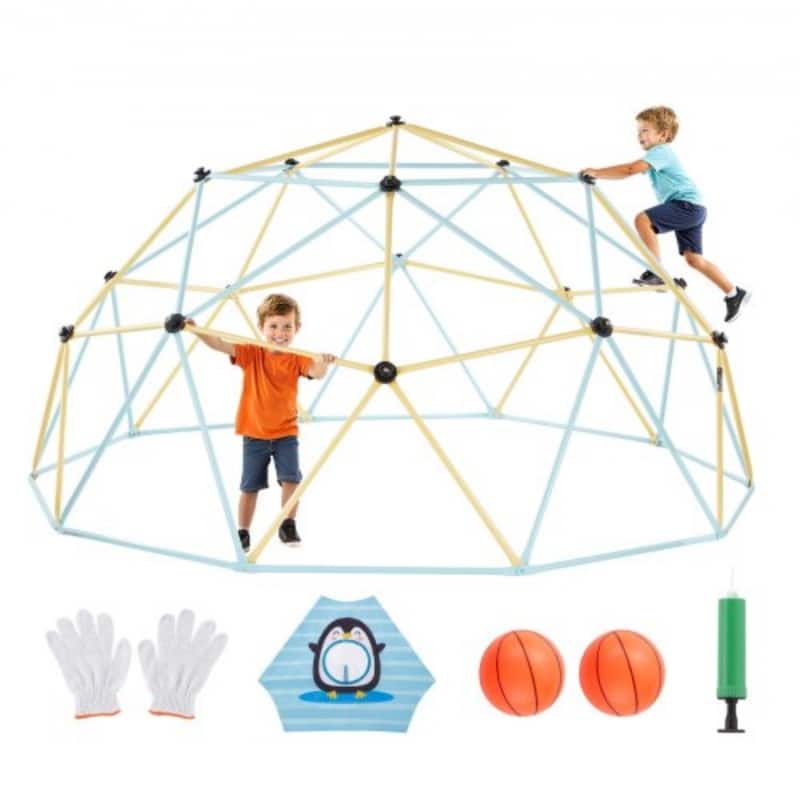 10FT Children’s Rust-Resistant Climbing Dome for Jungle Gym and Basketball Octopus Net - 120 x 120 x 60 in