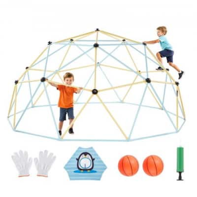 10FT Children’s Rust-Resistant Climbing Dome for Jungle Gym and Basketball Octopus Net - 120 x 120 x 60 in