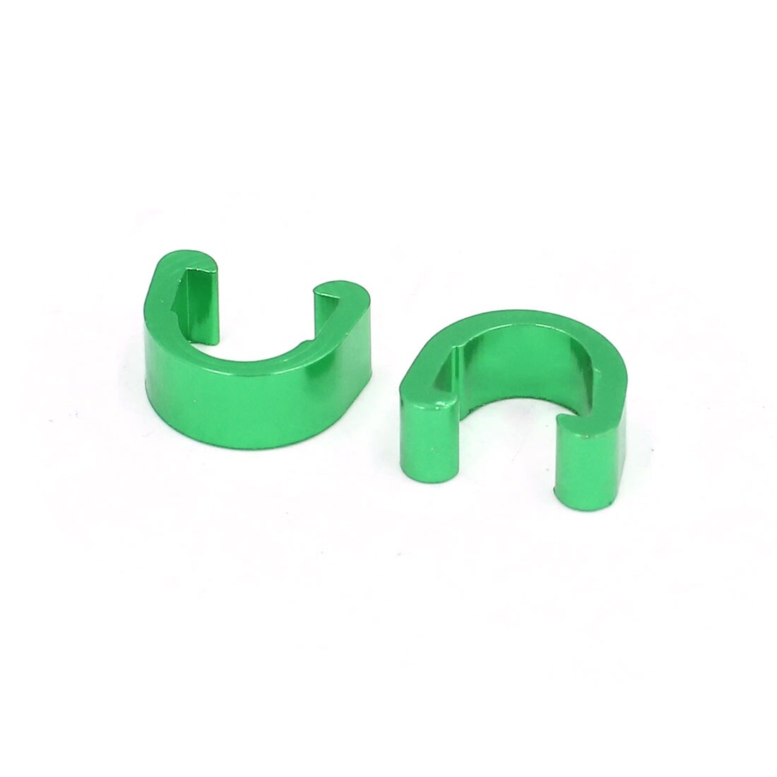 10 X Aluminium Brake Cable Shift Cable Holder C-Clip Bicycle Green