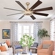 preview thumbnail 74 of 118, 20"/24"/72" Oaks Aura Cotti Low Profile Dimmable Smart Ceiling Fan with Lights 6-Speed Flush Mount Modern Remote