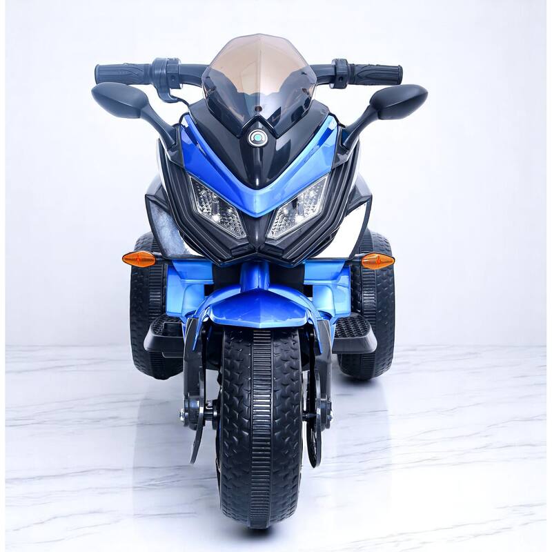 12V Kids Electric Ride-On Motorcycle with Manual Throttle, LED Wheel Lights, Bluetooth Music- Battery Powered Motorbike