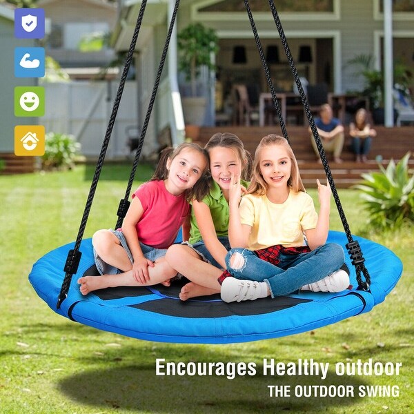 700lb 40 Inch Saucer Tree Swing for Kids Adults 900D Oxford 700lb 40 Inch Saucer Tree Swing for Kids Adults 900D Oxford