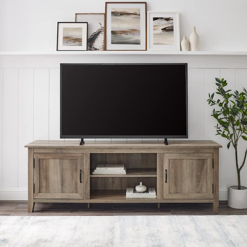 Middlebrook Wind Gap 70-inch Groove Door TV Stand - Grey Wash