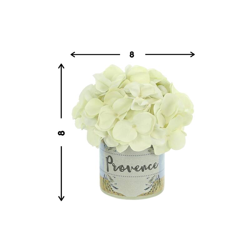 Hydrangea Arrangement in a Glass Vase