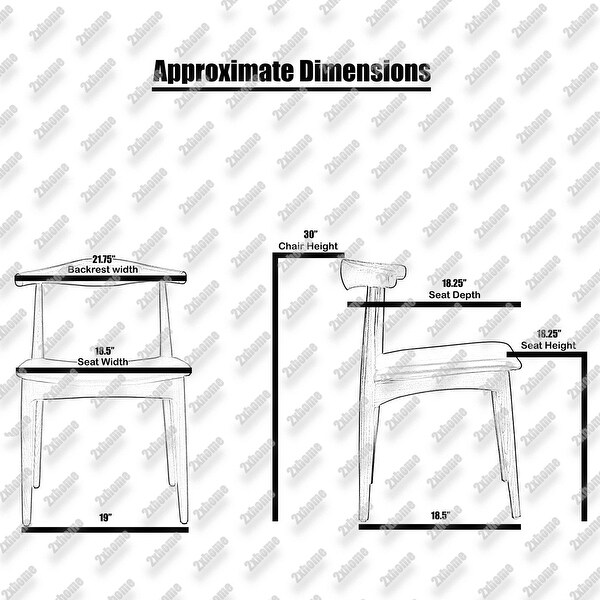 Standard size of dining chair seat outlet